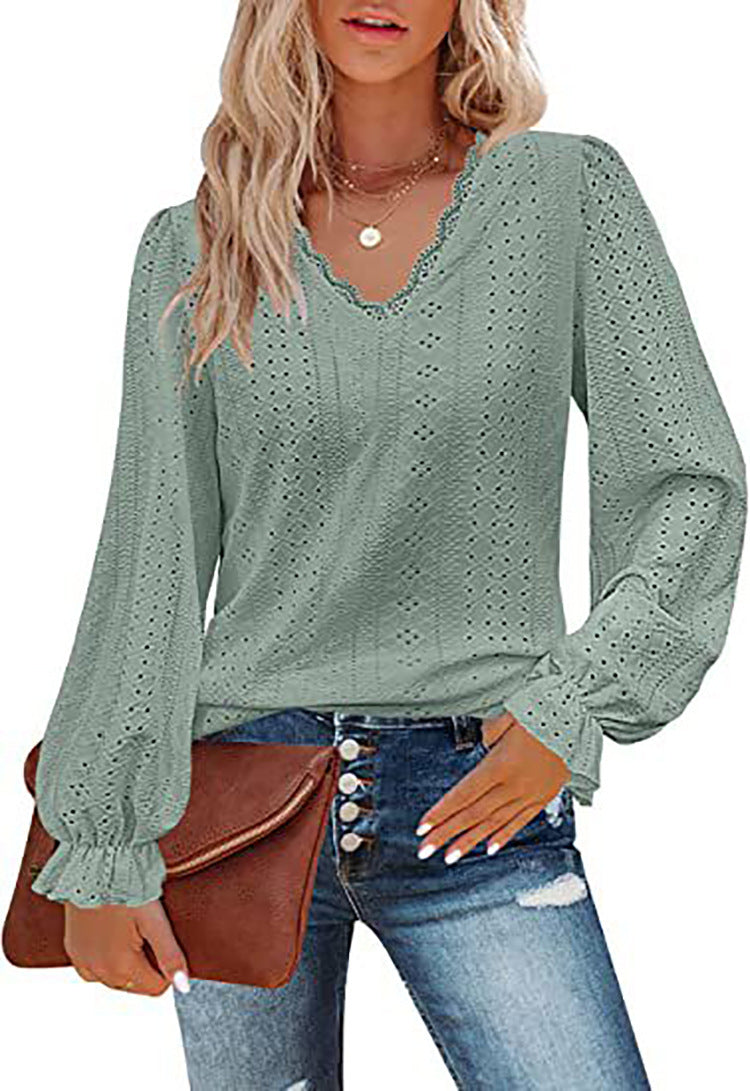 Women's Blouse Romantic Lace Trendy