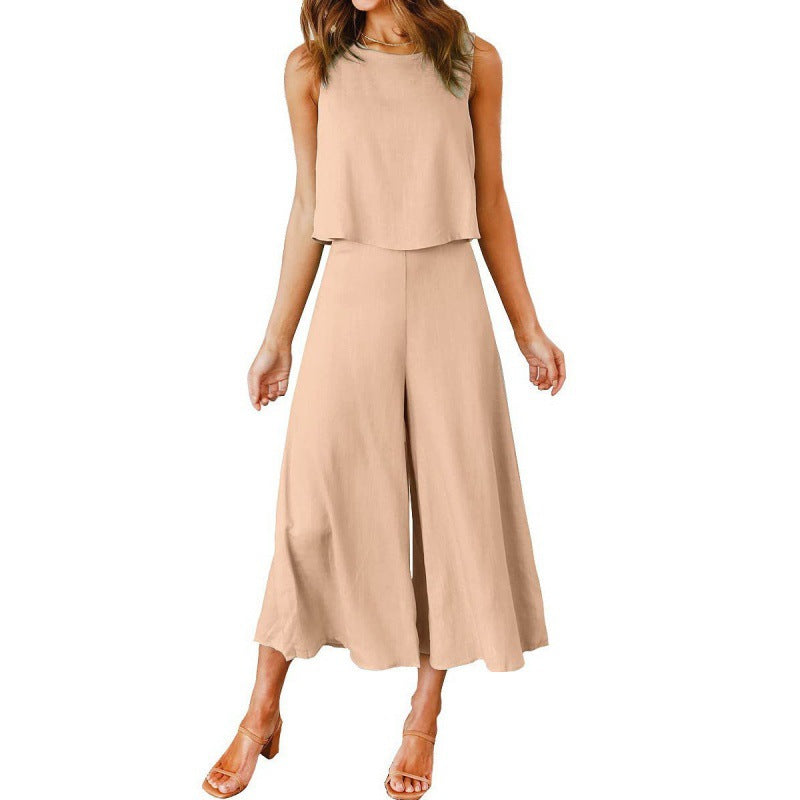 Women's Jumpsuit Elegant Flowing Wide Leg