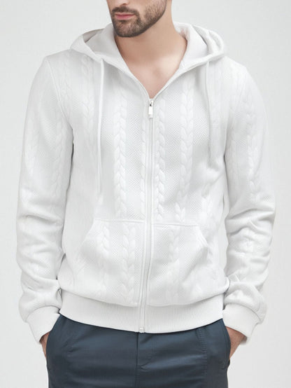 Men's Cardigan Hood Warm Elegant
