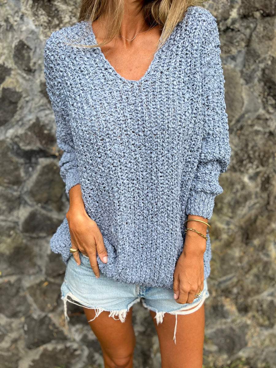 Women's V-Neck Pullover Casual Chic