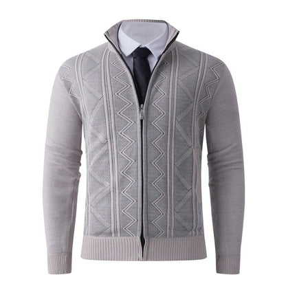 Men's Cardigan Modern Elegant Zipper Design