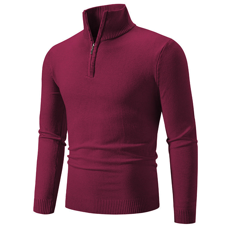 Men's Modern Pullover Short Zipper