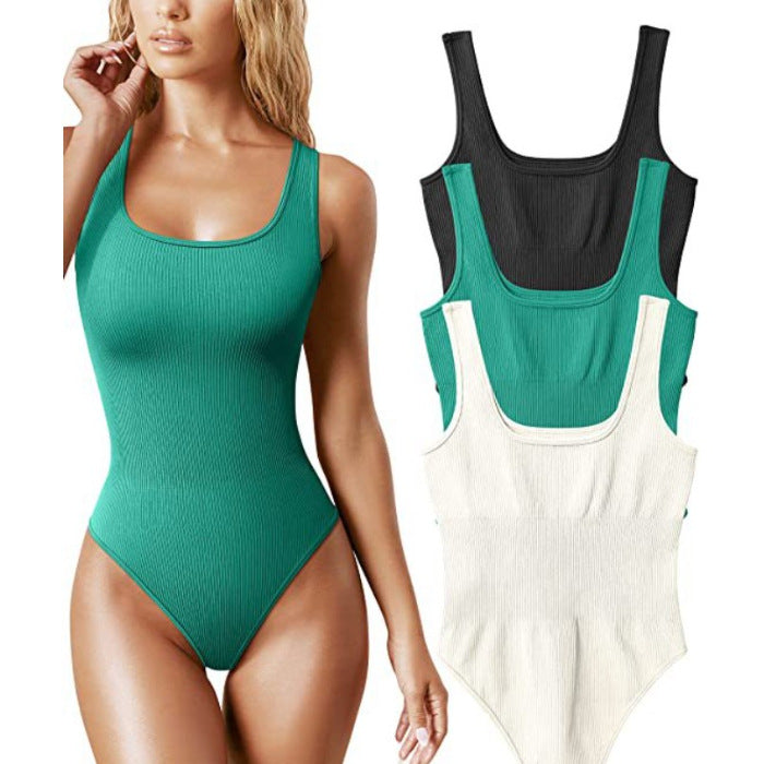 Women's One-Piece Ribbed Elegant Short Dress