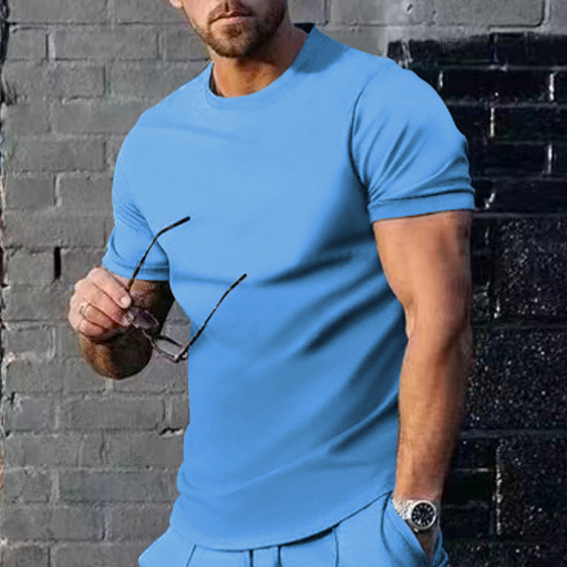 Men's T-Shirt Round Neck Cotton Comfortable