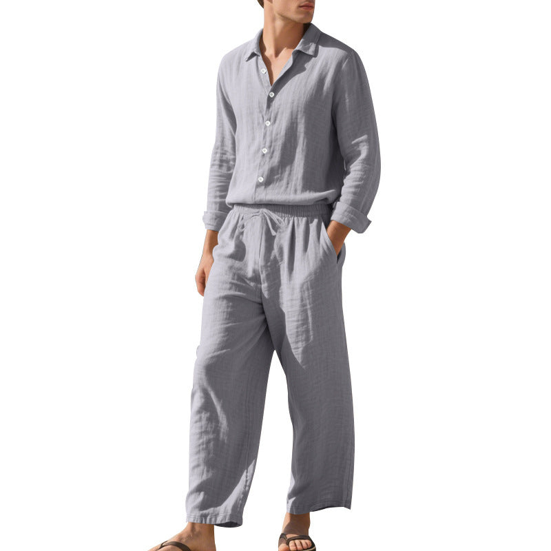Men's Linen Suit Comfortable Elegant Slim Fit