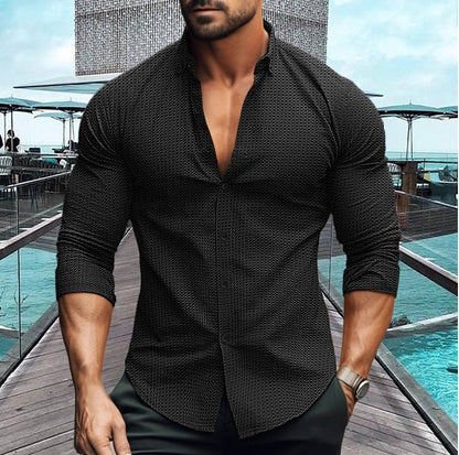 Men's Shirt Elegant Structured Modern Style
