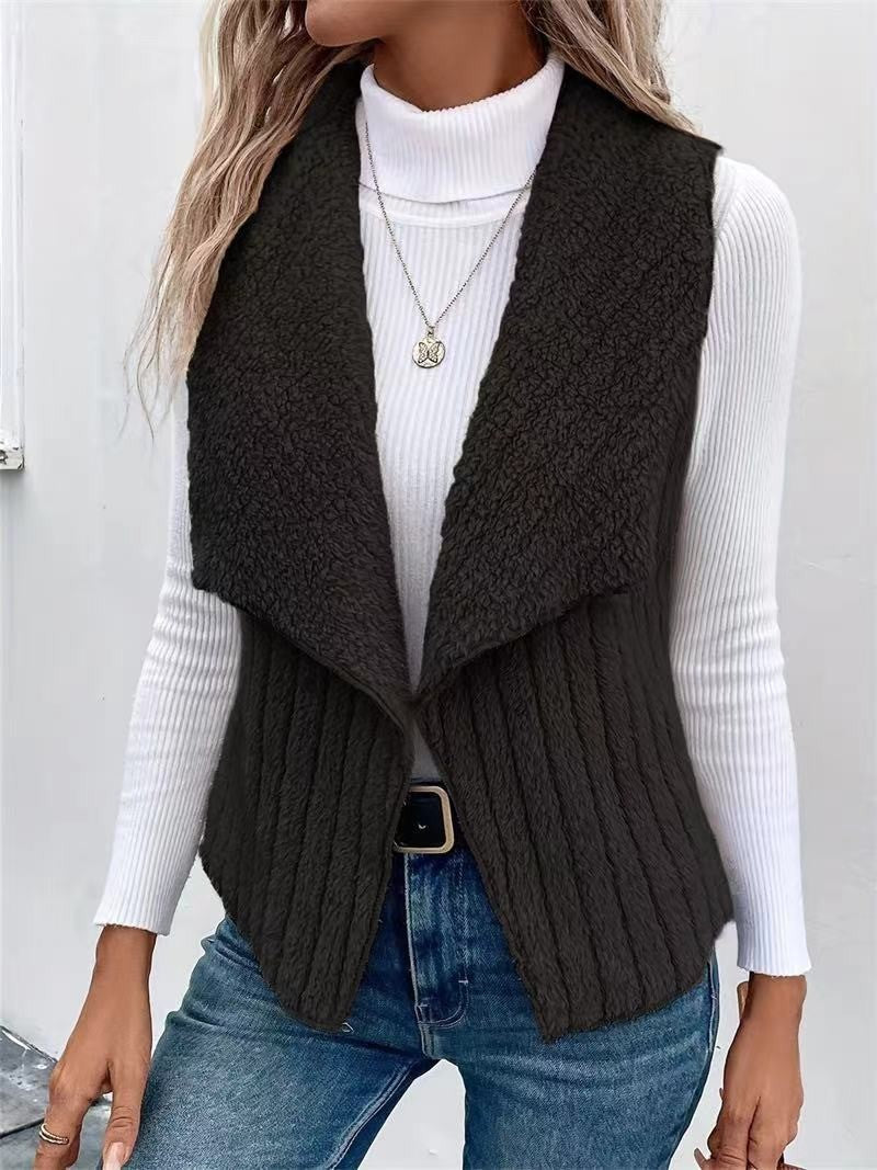 Women's Vest Soft Faux Fur Elegant
