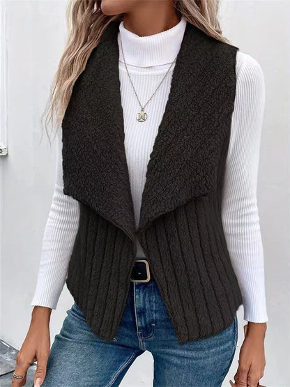 Women's Vest Soft Faux Fur Elegant