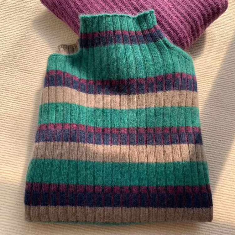 Women's Modern Knitted High-Neck Sweater