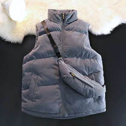Women's Quilted Vest Fleece Lined Warm Pocket Jacket