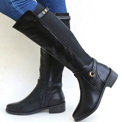 Knee-High Boots for Women Slim Fit Laces