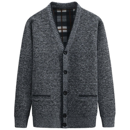 Herren Strickjacke Modern V-Ausschnitt Elegantes Design