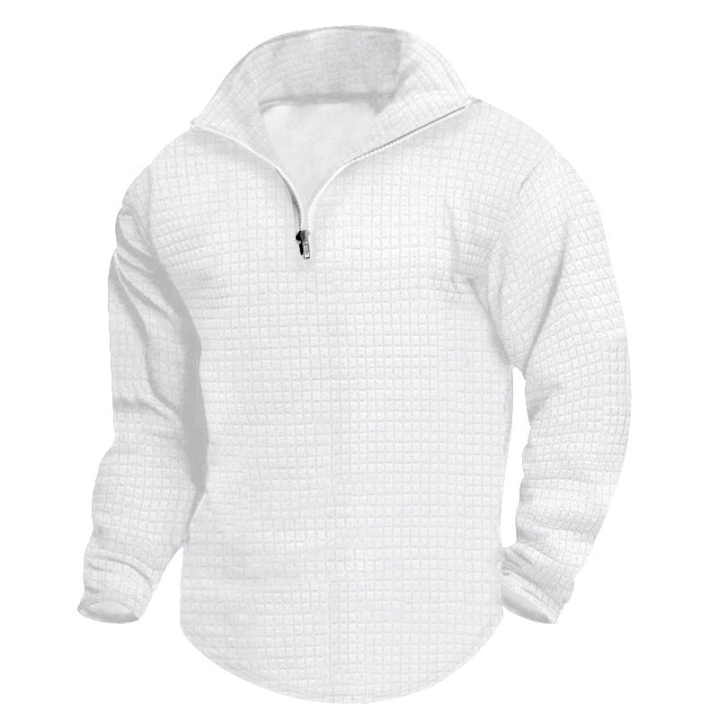 Men's Warm Structured Collar Pullover