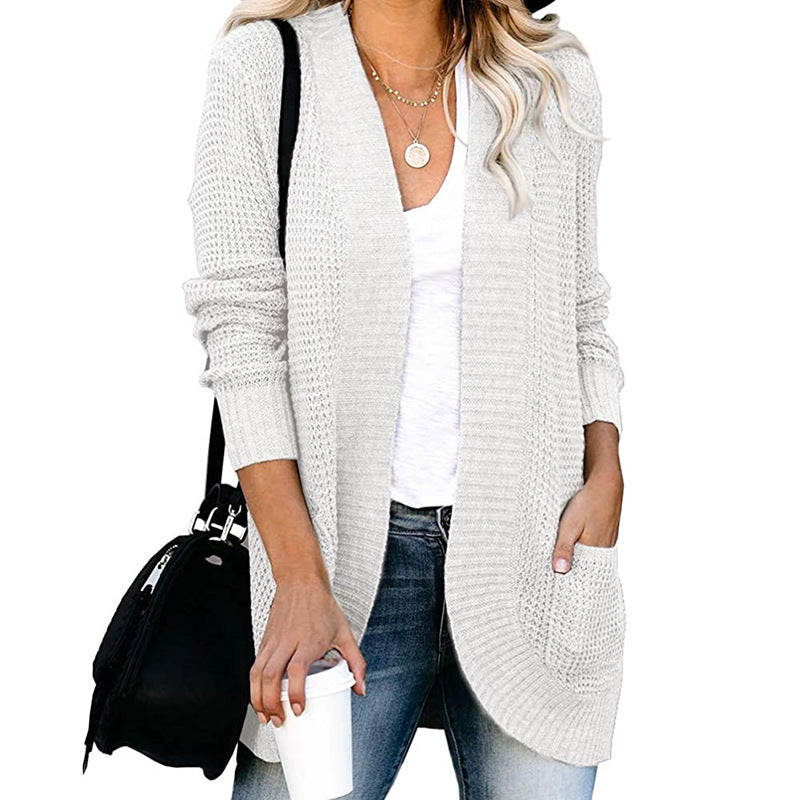 Women's Cardigan Casual Open Front with Pockets