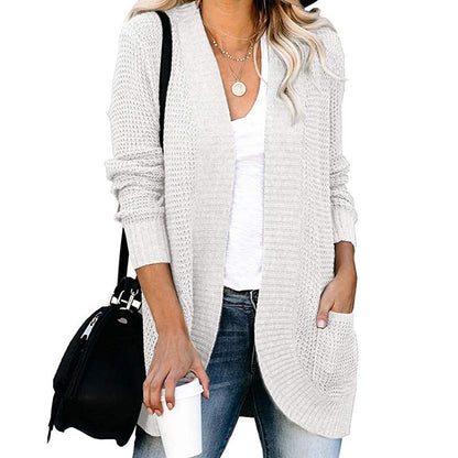 Women's Cardigan Casual Open Front with Pockets