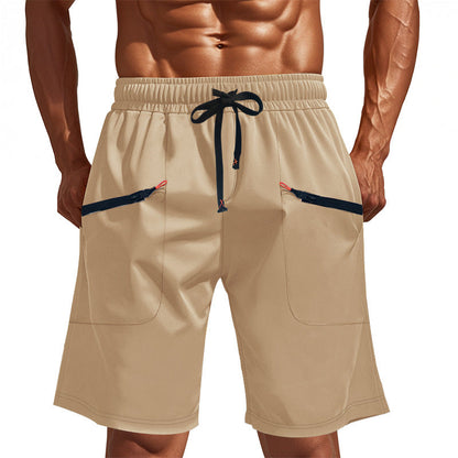 Men's Sports Shorts Elastic Multi-pocket