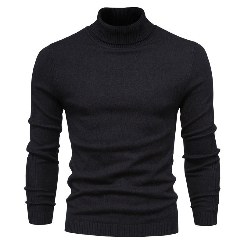 Men's Pullover High Collar Fine Rib Optimal Style
