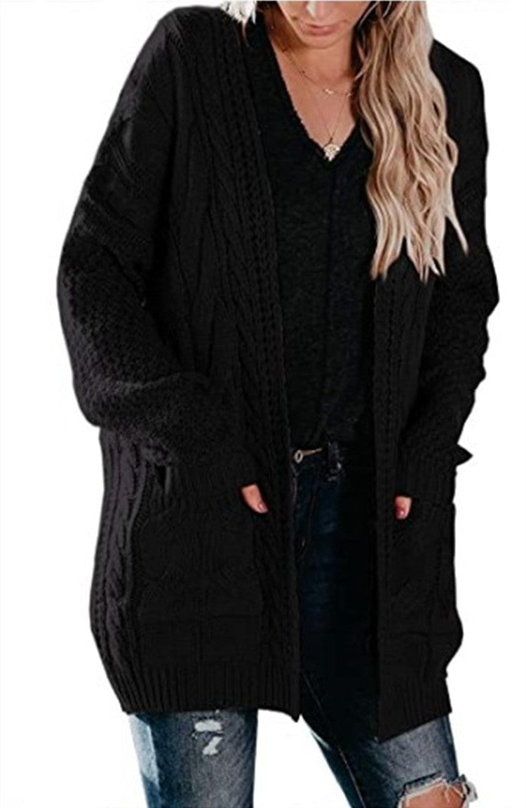 Women's Cardigan Chunky Knit Feminine Practical