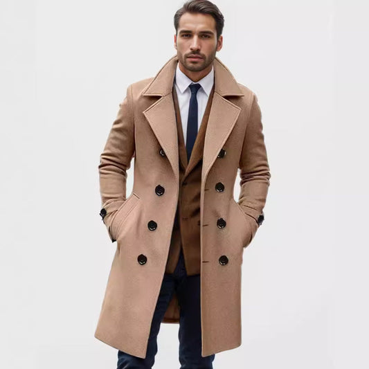 Herren Wintermantel Elegant Gefüttert Stylisch - IdealeKleiden