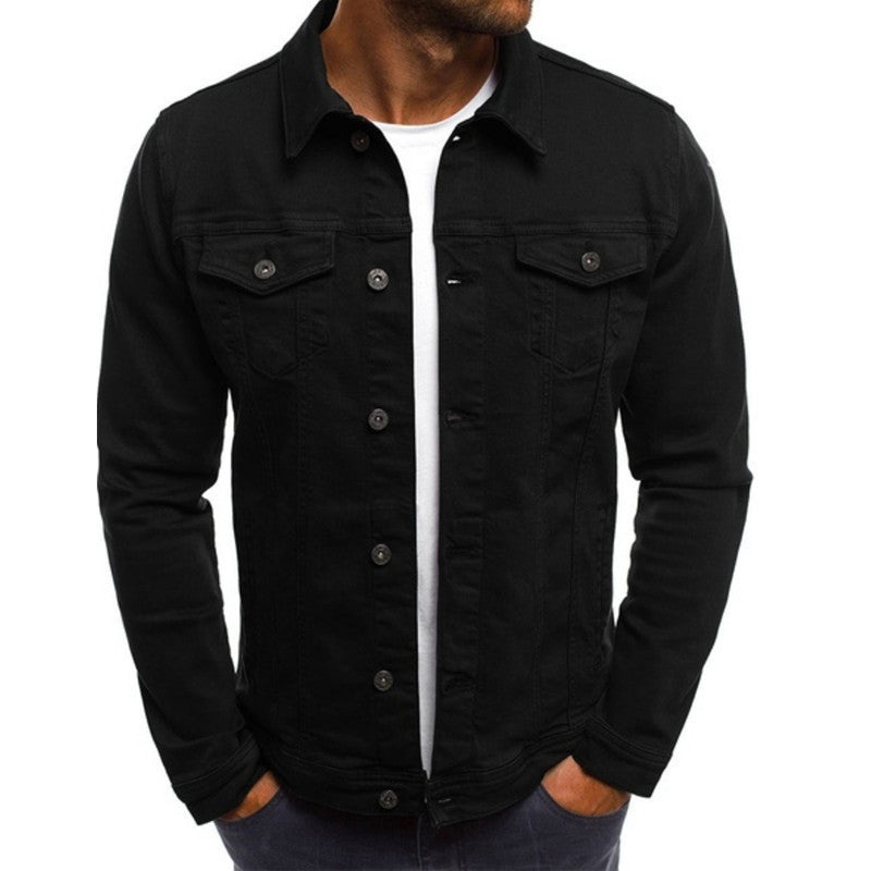 Men's Denim Jacket Classic Cut Practical