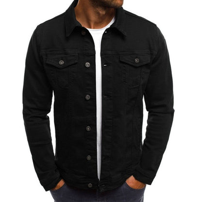 Men's Denim Jacket Classic Cut Practical