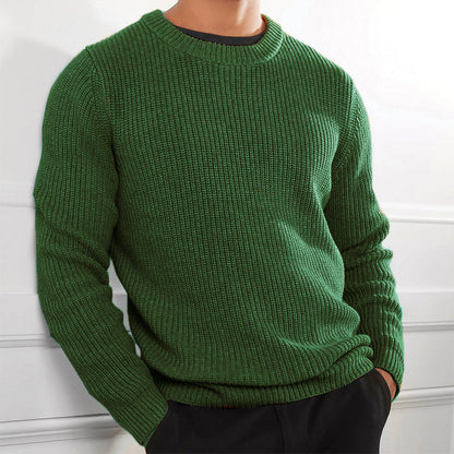 Herren Strickpullover Rundhals Elegant Modern