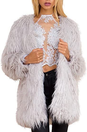 Women's Luxury Faux Fur Jacket Fluffy & Elegant