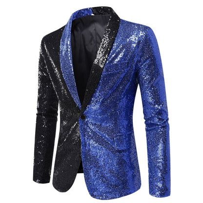 Men's Glitter Jacket Modern Cut Sparkling