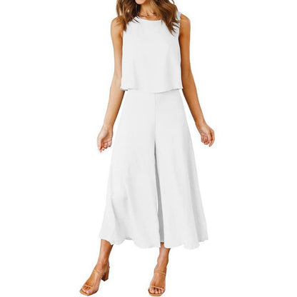 Women's Jumpsuit Elegant Flowing Wide Leg