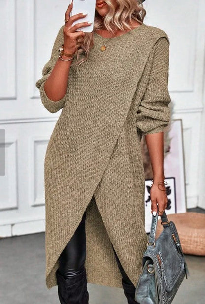 Elegant Knitted Dress Women's Fashion