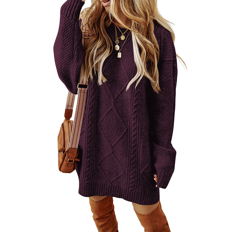 Women's Plus Size Knitted Dress