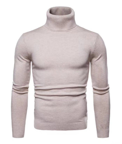 Men's Cotton Turtleneck Sweater - Elegant Design