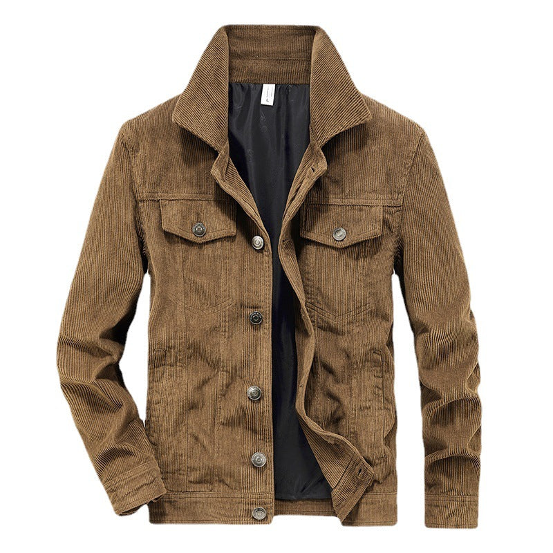 Men's Modern Green Corduroy Jacket