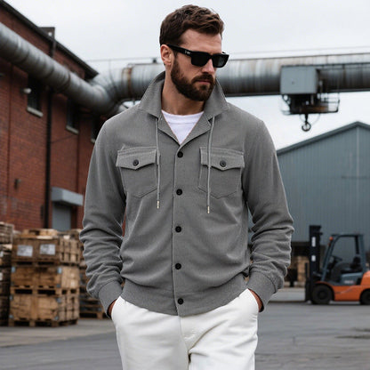 Men's Cardigan Casual Modern Stand-up Collar