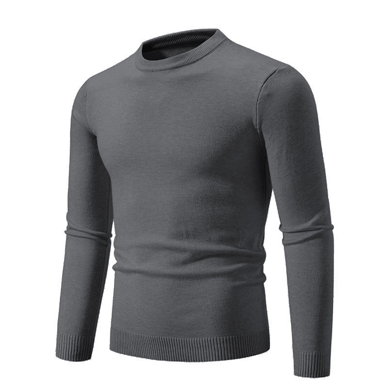 Men's Round Neck Jumper Elegant Design Cotton
