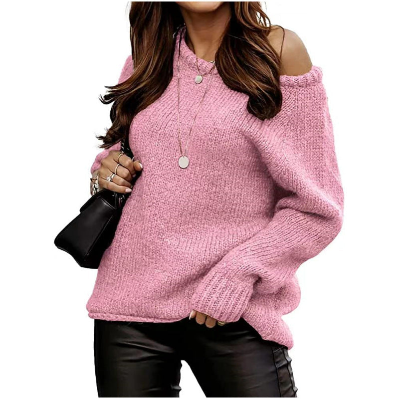 Women's Off-Shoulder Sweater Elegant Design