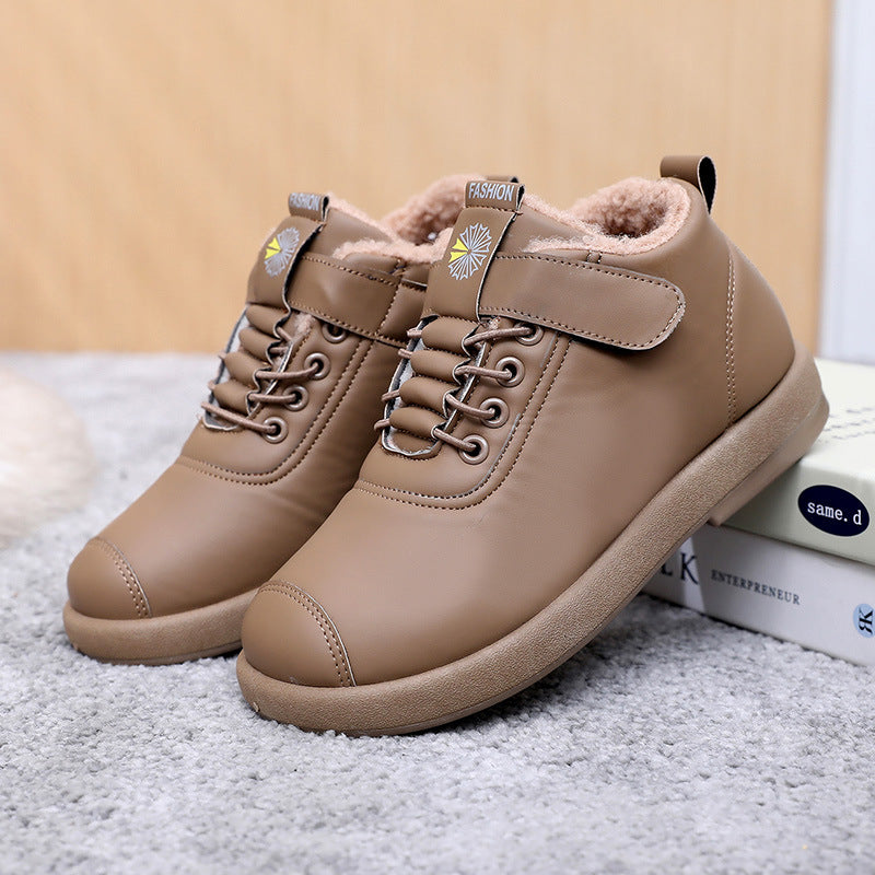 Damen Winterstiefel Fleece Innenbesatz Große Größen