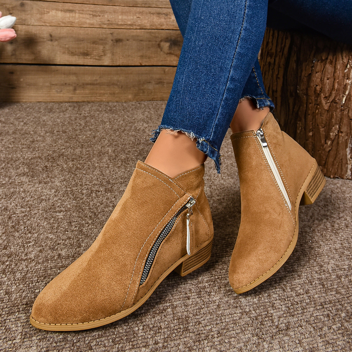 Women's Ankle Boots Elegant Quick-Release High-Quality