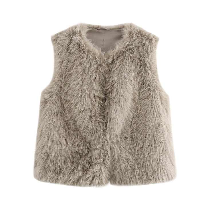 Soft Faux Fur Vest for Women - Elegant Ladies&