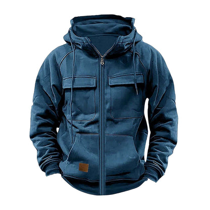 Men's Functional Hooded Jacket With Large Pockets