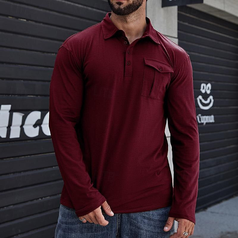 Men's Shirt Long Sleeve Modern Style