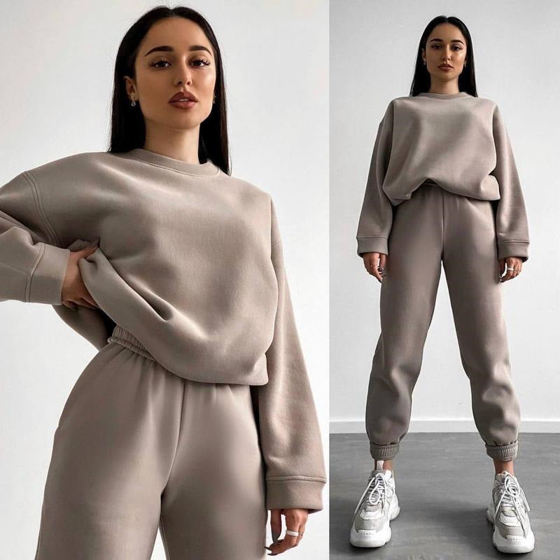 Damen Sweatanzug Bequem Modern Style - IdealeKleiden