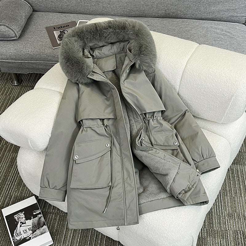 Women's Modern Cozy Winter Parka with Pockets