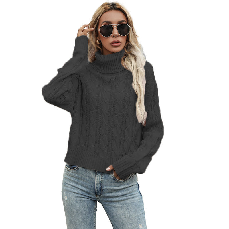 Women's Pullover Chunky Knit Cable Pattern Elegance