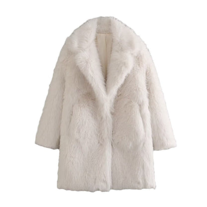 Women's Faux Fur Jacket Soft Luxury Design