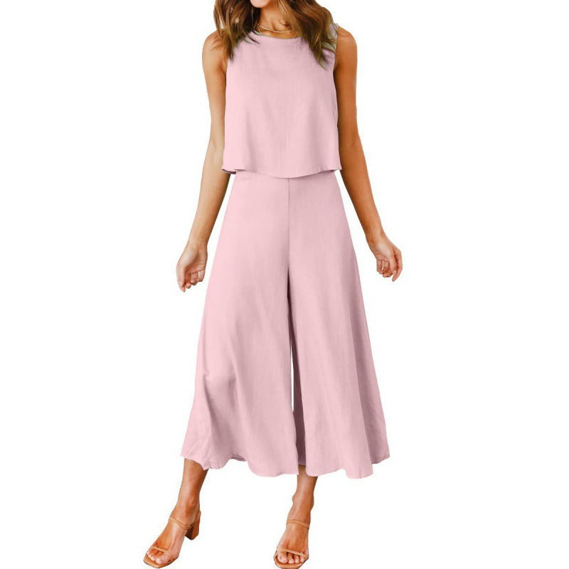 Women's Jumpsuit Elegant Flowing Wide Leg