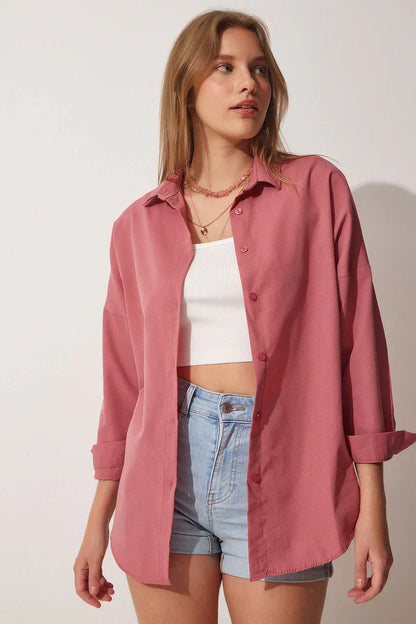 Loose Blouse Long Sleeve Cotton Comfort