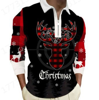 Men's Christmas Long-Sleeved Shirt Festive Gift Idea