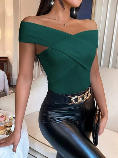 Women's Top Asymmetrical Textured Modern