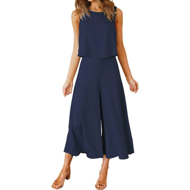 Women's Jumpsuit Elegant Flowing Wide Leg